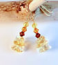 Citrine & Crystal Earrings, November Birthstone, Anniversary, Birthday Gift - Image 2