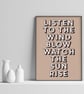 The Chain Lyric Poster Print - Retro Typography Wall Art - Image 2