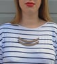 Double Arc Wooden Necklace - Image 2
