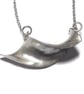 Handmade Sculptural Anticlastic Sterling Silver Pendant - Image 1