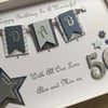 Personalised Handmade Birthday Card Dad Son Any Age 50 60 70 18 21 Gift Boxed