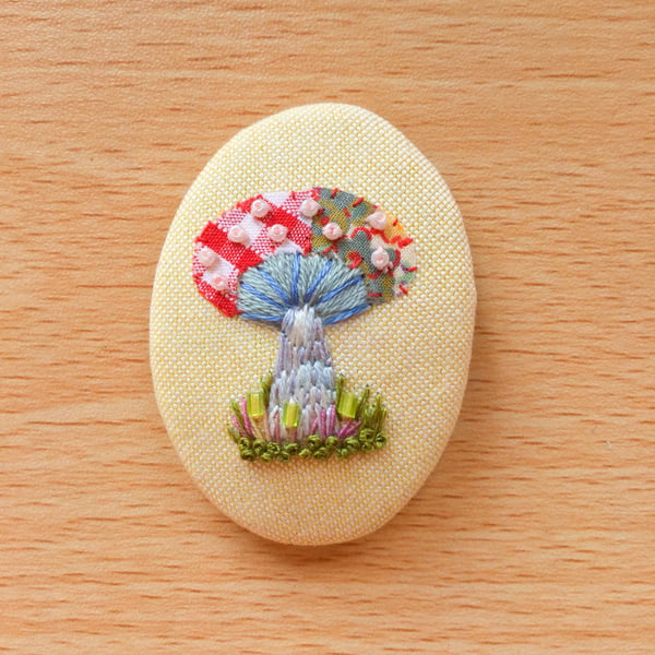 Brooch Fairy Mushroom.