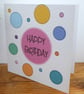 C6496   Happy Birthday Card, Hammered Card,  - Image 3