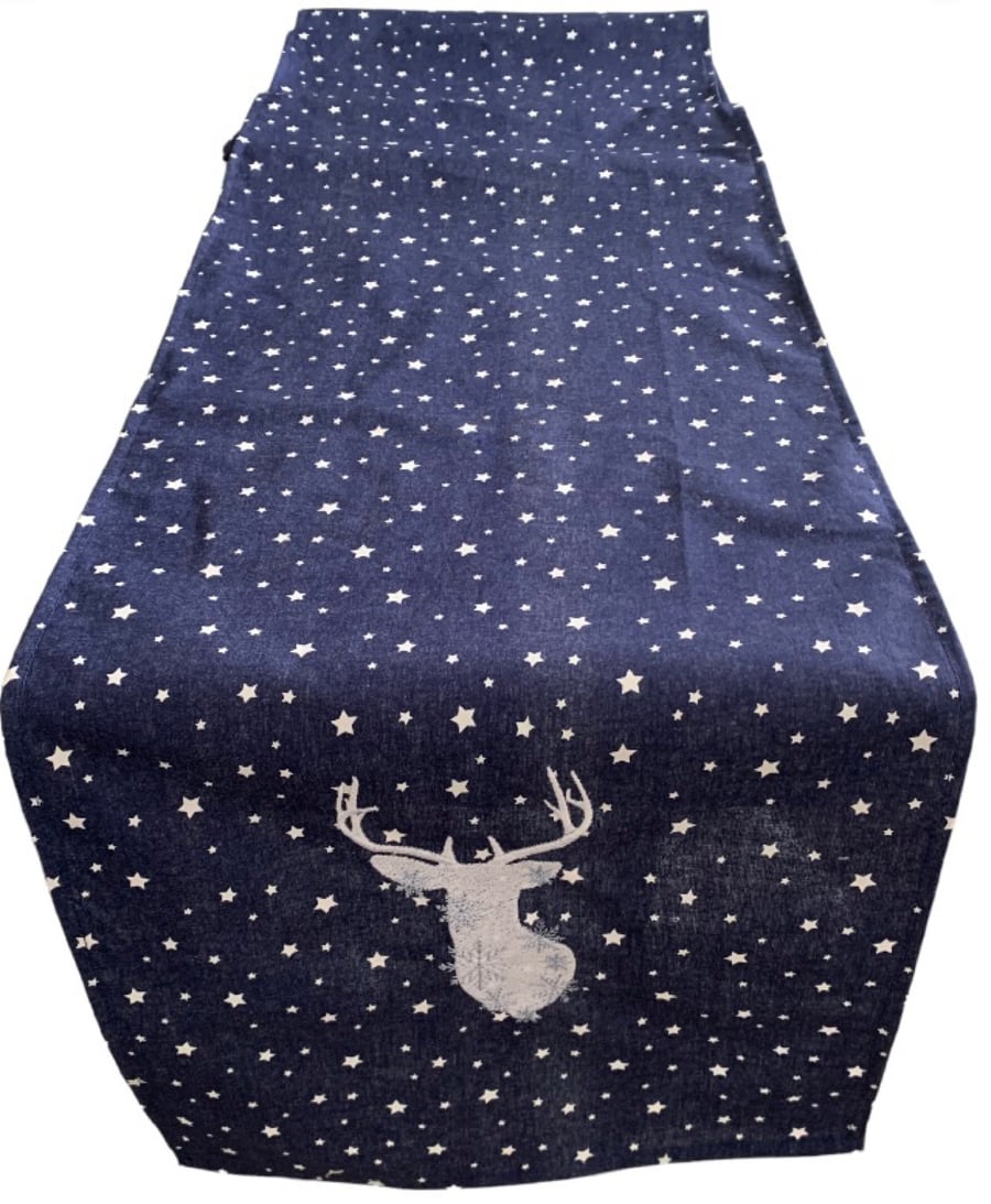Snowflake Stag Table Runner 1m 1.5m 2m 2.5m  Gift Idea