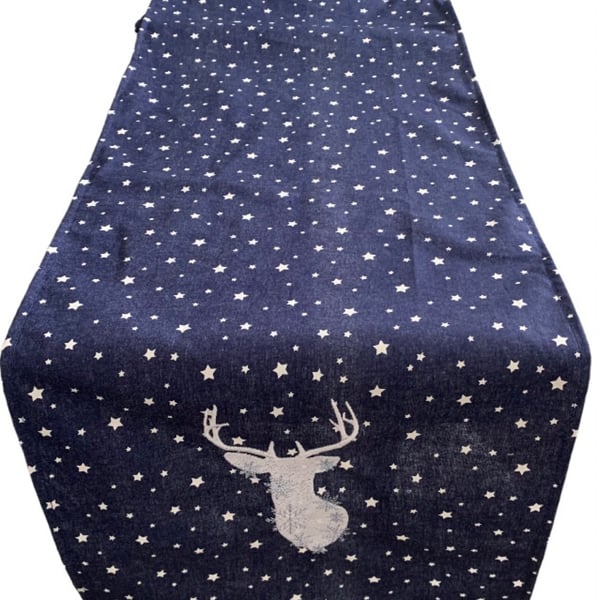 Snowflake Stag Table Runner 1m 1.5m 2m 2.5m  Gift Idea