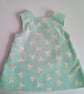 3-6 months needlecord dress,  A Line dress with elephant design,  pinafore - Image 2