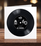 60th Birthday digital and printable 7" record with Spotify playlist code