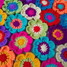 40 Crochet Funky Flowers 