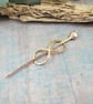 Shawl Pin, Copper Infinity Knot Celtic Clasp Cloak Pin - Image 5