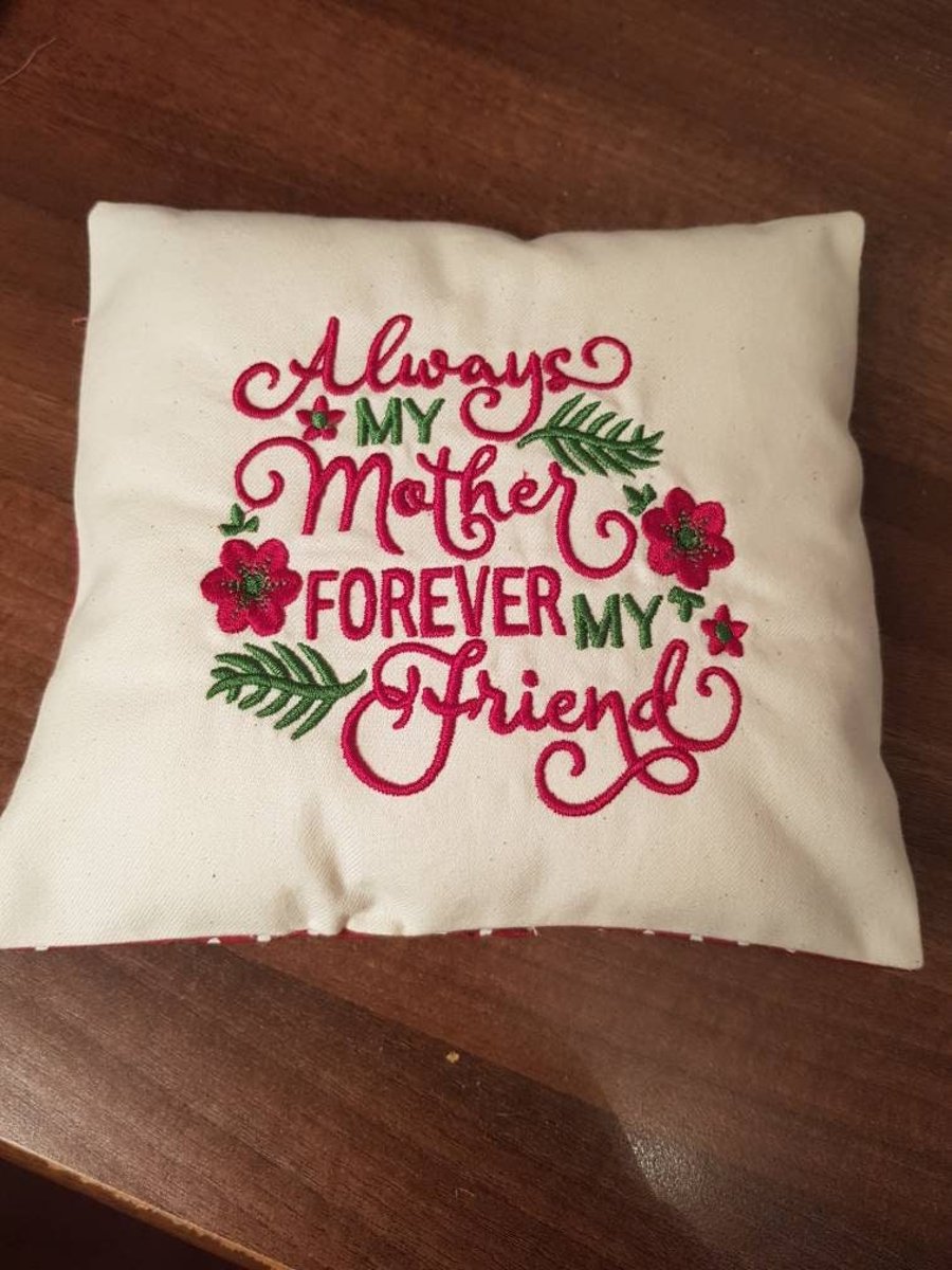Mother quote mini cushion backed in Cath Kidston fabric mothers day