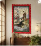 Oriental Beauties  Hand Quilted Wall Hanging Geisha Girls - Image 1