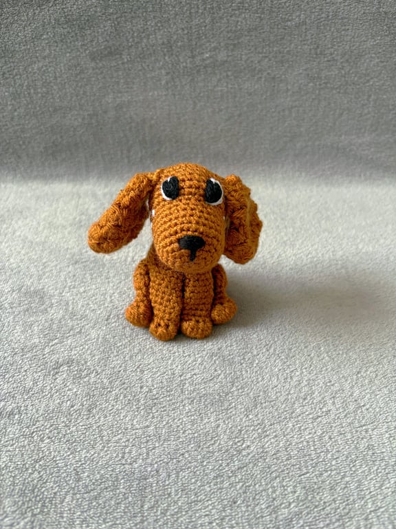 Crochet Spaniel Plushie - CE Tested Soft Toy - Custom Colour Spaniel Dog Toy