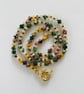 Multi coloured semi precious stone necklace 