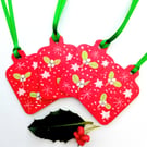 mistletoe and snowflake gift tags set of 4