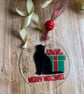 Hand finished personalised Christmas pet decoration cat dog or any animal - Image 5