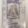 Merry Christmas Card To You Both Cute Owls 3D Luxury Handmade Card
