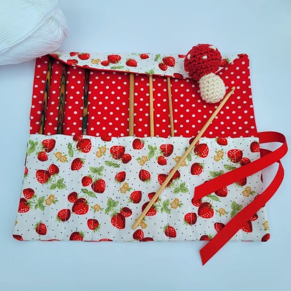 Crochet Hook Roll or Case - cute and whimsical