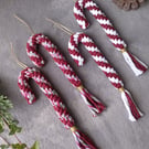 macrame candy canes