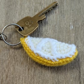 Lemon slice Keyring