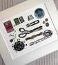 Sewing Kit Lino Print - Colour - Image 3