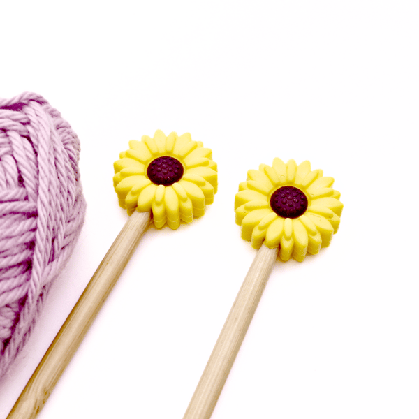 Daisy Knitting Needle Point Protectors - Knitting Needle Stoppers