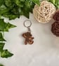 Wooden Monkey Keyring – Cute Hardwood Monkey Keychain Gift - Image 6