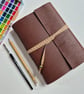 Marble Watercolour Leather Journal, A5 Summer Seconds