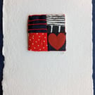 No 8 Miniature Textile Art Quilt