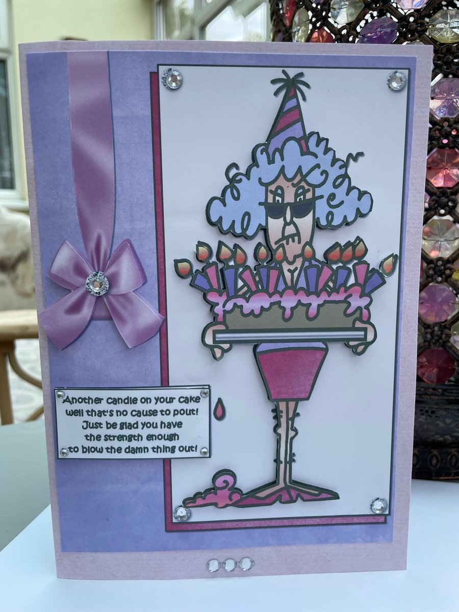Another candle on the cake funny birthday card