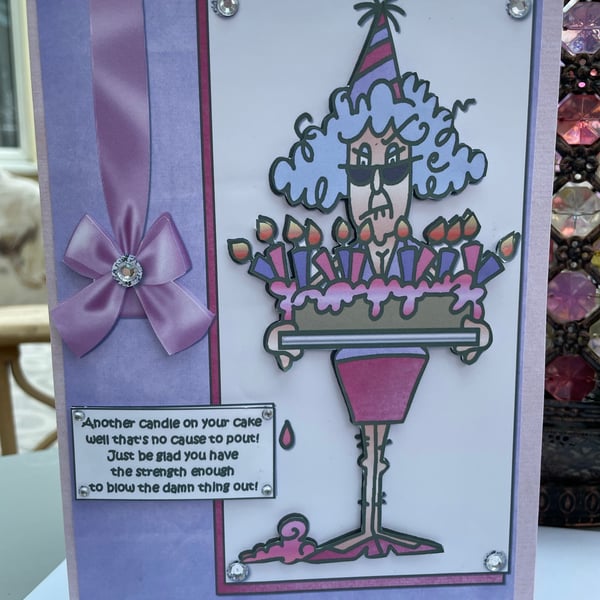 Another candle on the cake funny birthday card
