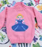 Knitting Pattern Cinderella Sweater and Crown.  Digital Knitting Pattern - Image 4