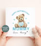 Personalised Mother's Day Card Love You So Beary Much Mummy Card