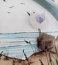 Handmade Seagull Fridge Magnet, Mini Sea Glass Watercolour Sustainable Art - Image 7