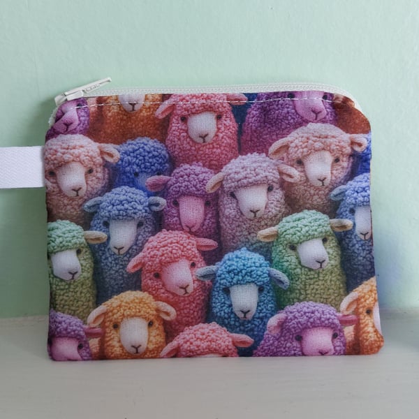 Sheep Purse or Card Holder Cotton 