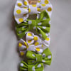 Bow Hair Clips and Hairband Set - 2 hairbands and 2 pairs of clips, Polka Dots 