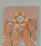Orange floral lined notepad - Image 2