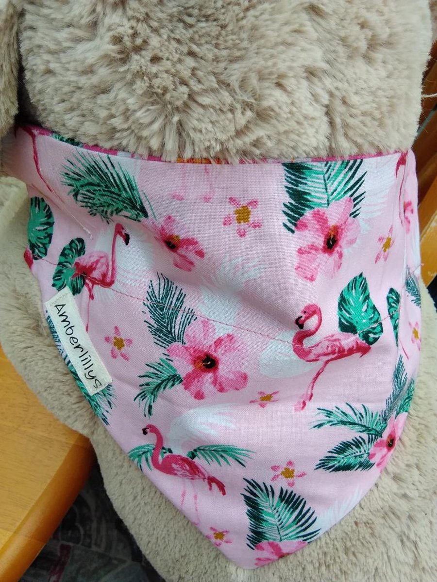 Flamingo dog bandana deals