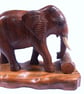 Hand Carved Wooden Elephant Sculpture - Elephant Ornament - Wildlife Home Decor - Image 4