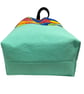 Extra Large canvas drawstring knitting bag with llamas print, many pockets - Image 8