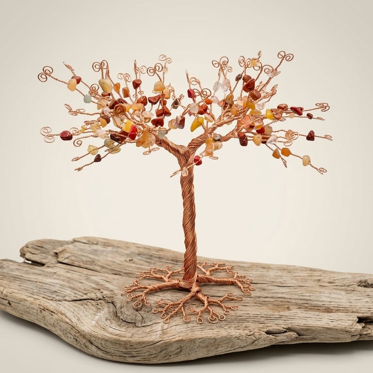 Wire Autumn Tree Sculpture