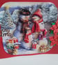 Handmade christmas card. 3d card. Decoupage card. Ref 472