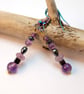 Amethyst And Hematite Earrings - Handmade In Devon - Image 6