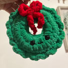 Mini crochet wreath 