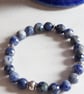 SODALITE STRETCHY BRACELET - BLUE BRACELET - STRETCHY BRACELET  FREE UK SHIPPING