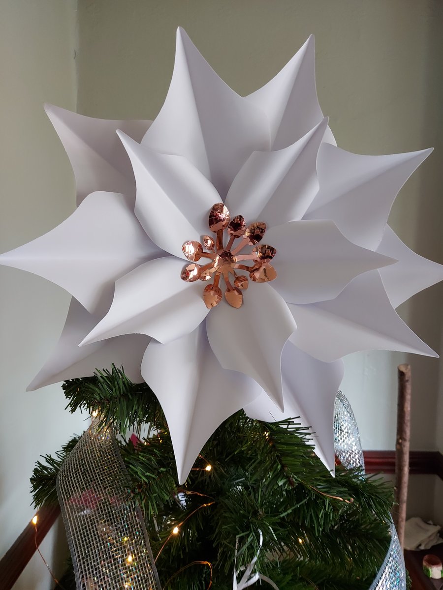  15” Tree topper star flower