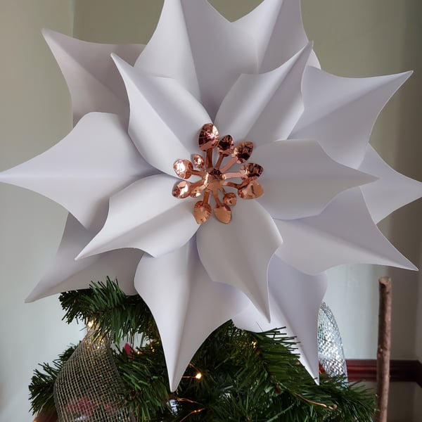  15” Tree topper star flower