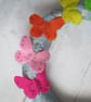 Rainbow Butterflies Hanging Wreath Decoration - Image 2