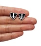 Badger Stud Earrings - Handmade - Image 3