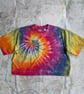 Tie dye cotton cropped boxy tee (M 12-14)