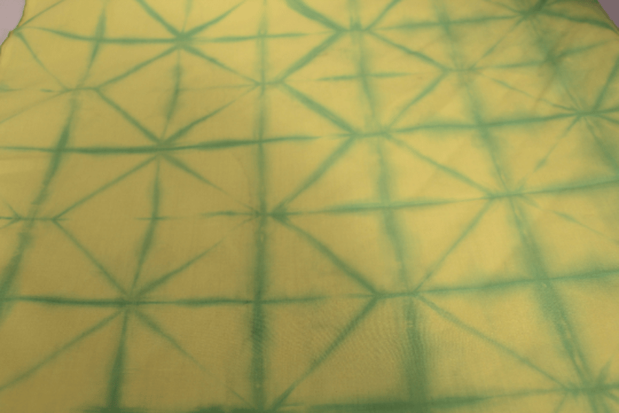 unisex yellow and green tie dyed  bandanna,up cycled handmade, neckerchief,gift